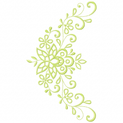 Flowers And Tree Embroidery Design 3